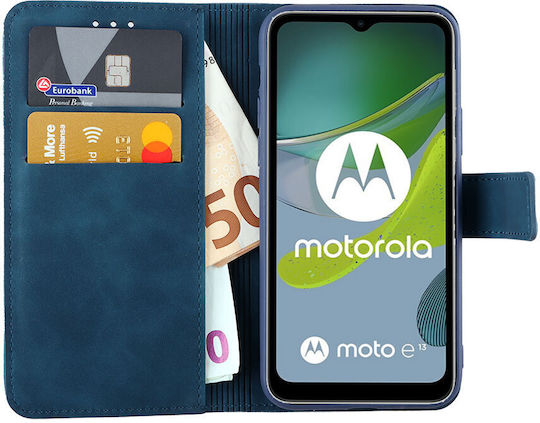 Lime Essential Magnet Buchen Sie Synthetisches Leder Grün (Moto E13)