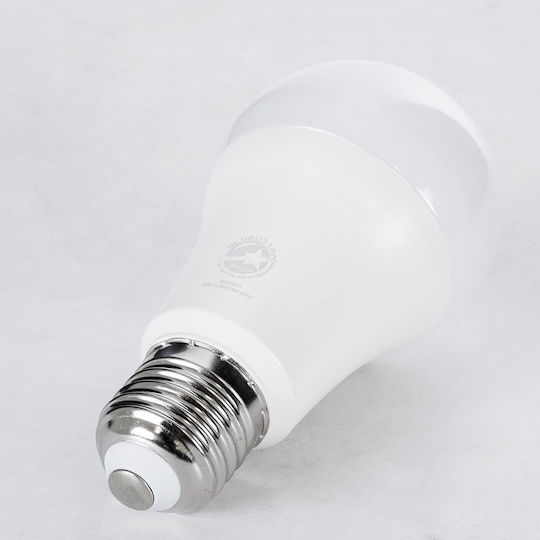 GloboStar LED Bulb 15W 119mm for Socket E27 and Shape A60 Natural White 1455lm