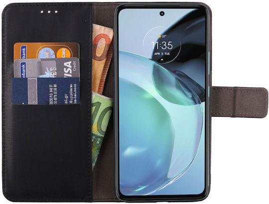 Volte-Tel Allure Magnet Book Δερματίνης Μαύρο (Moto G72)