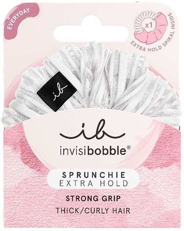 Invisibobble Extra Hold Scrunchie Pure White
