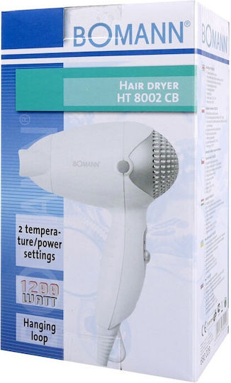 Bomann HT 8002 Uscător de păr de călătorie 1200W 680029 Alb