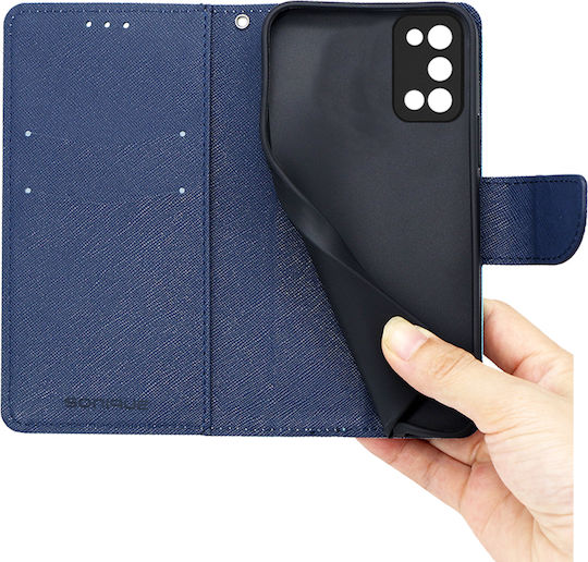 Sonique Trend Book Piele artificială / Silicon Albastru deschis (Galaxy A03s)