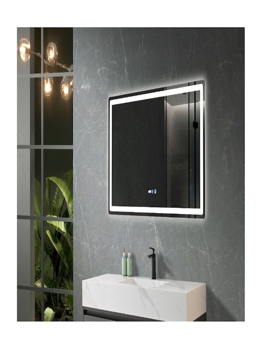 Sparke Astral Правоъгълена Банско Огледало LED Touch 80x50см