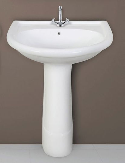 Gloria Venus Wall Mounted Wall-mounted Sink Porcelain 63x51cm White
