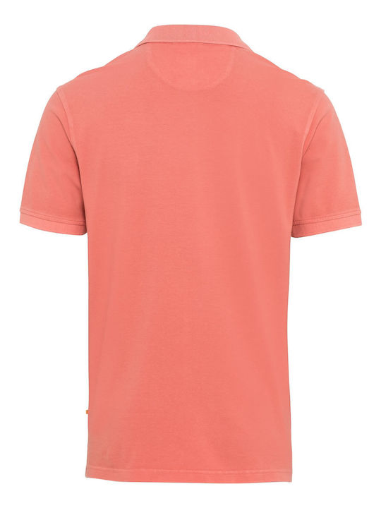 Camel Active Herren Sportliches Kurzarmshirt Polo Coral