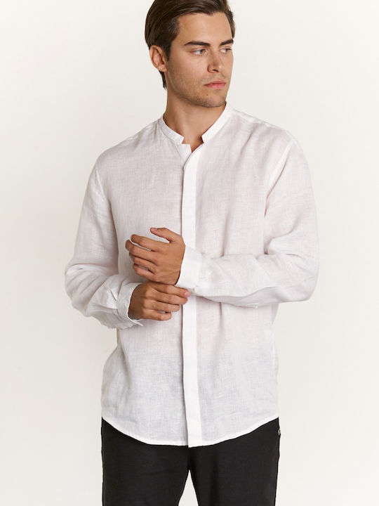 Edward Jeans Men's Shirt Long Sleeve White