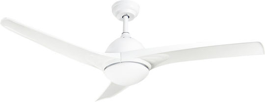 Evivak Νeve Ανεμιστήρας Οροφής 130cm με Φως Λευκός