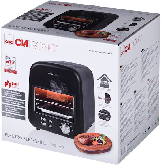 Clatronic EBG 3760 Ηλεκτρικό Grill 1600W Μαύρο