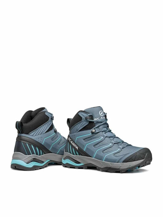Scarpa Storm Gray Aqua Women's Hiking Shoes Waterproof with Gore-Tex Membrane