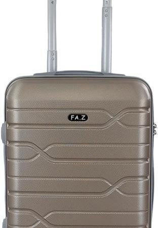 Playbags PS238 Cabin Travel Suitcase Hard Gold with 4 Wheels Height 55cm