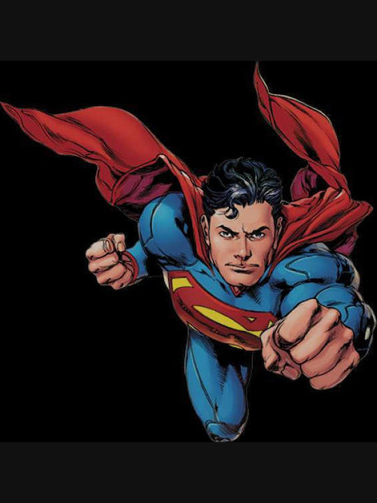 Takeposition Superman Bedrucktes T-shirt Schwarz