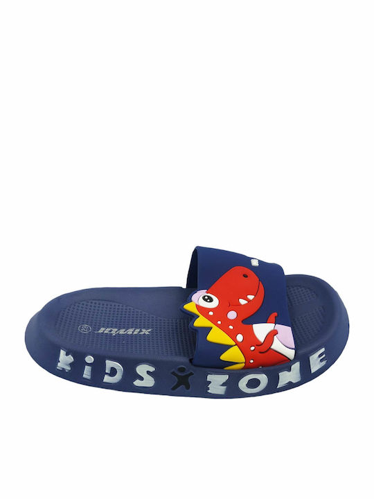 Kids' Slides Navy Blue