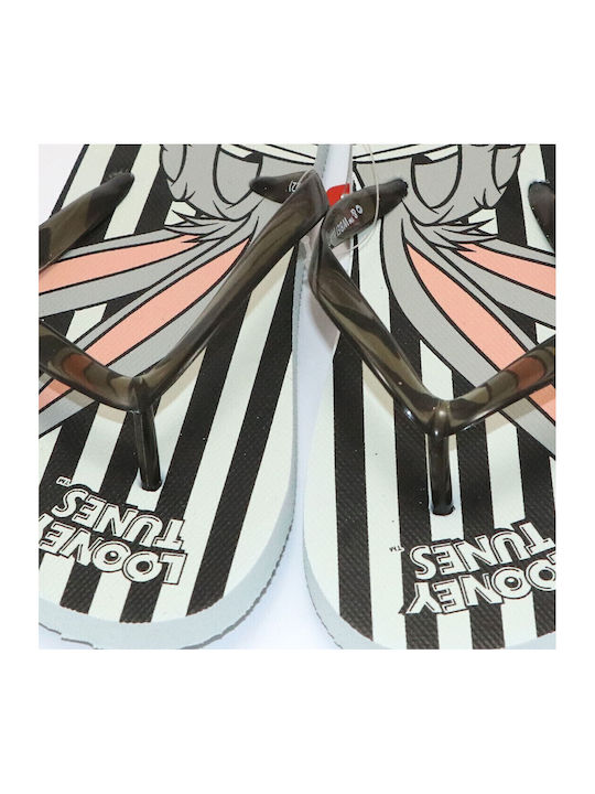 Kids' Flip Flops Black Looney Tunes Bugs Bunny