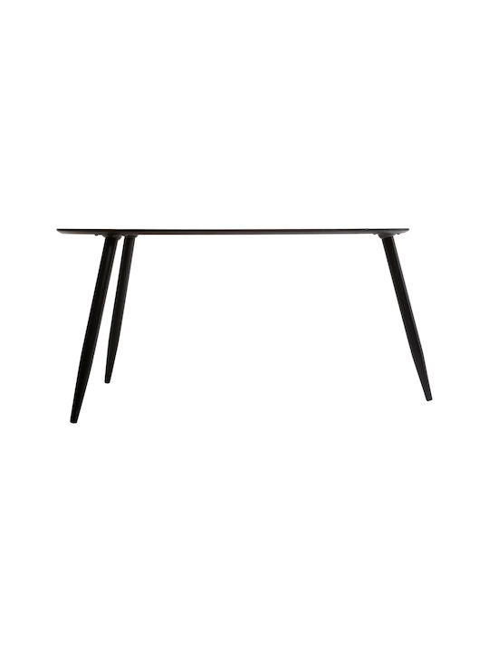 Oval Central Coffee Table A-S Mileo Wooden Brown 2 Pieces W98xL60xH48cm