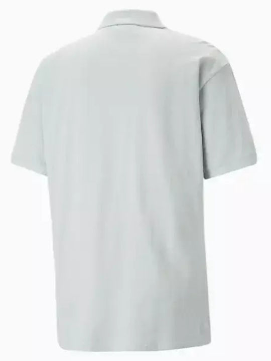 Puma Men's Shirt Short Sleeve Platinum Grey