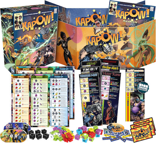 Board Game KAPOW! Volume 1 for 1-2 Players 12+ Years Old (EN) Wise Wizard Games