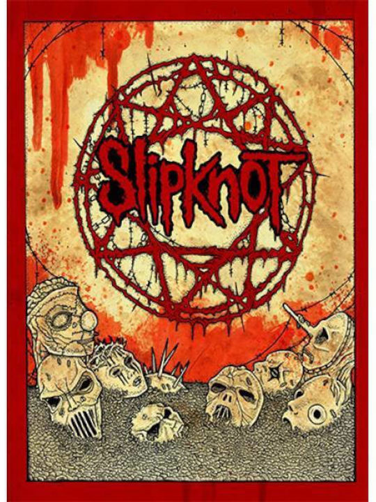 Takeposition Φούτερ Ζακέτα με Κουκούλα Slipknot σε Κόκκινο χρώμα