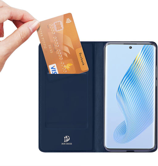 Dux Ducis Skin Pro Brieftasche Synthetisches Leder Blau (Honor Magic5)