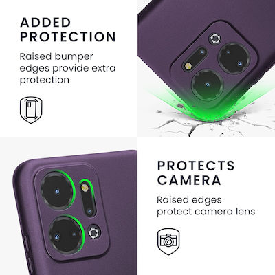 KWmobile Silicone Back Cover Purple (Honor X7A)