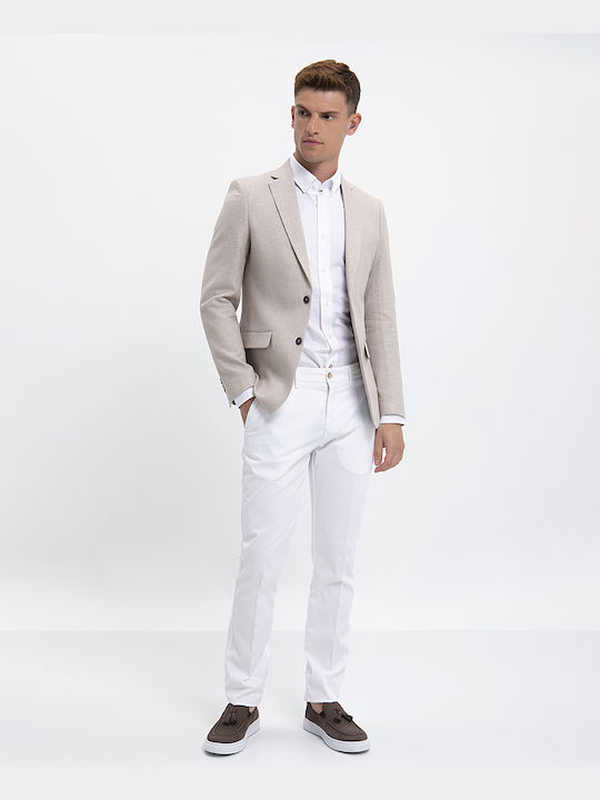 HARMONT & BLAINE Chinos Slim Fit Trousers White