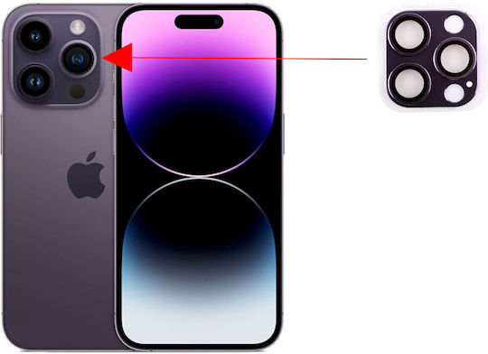 Volte-Tel Electroplating Προστασία Κάμερας Μεταλλικό Πλαίσιο Purple για το iPhone 14 Pro / 14 Pro Max