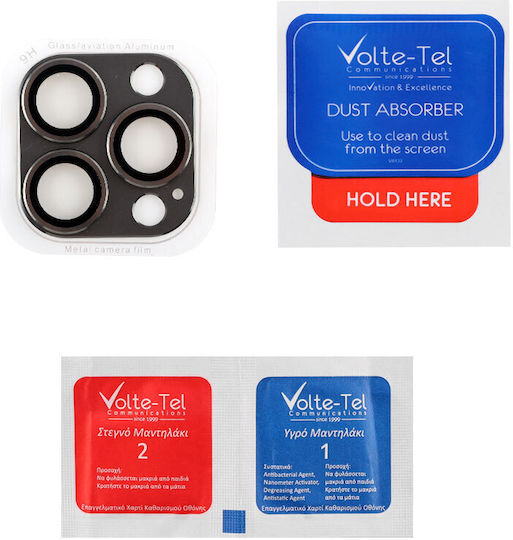 Volte-Tel Electroplating Προστασία Κάμερας Μεταλλικό Πλαίσιο Black για το iPhone 13 Pro / 13 Pro Max