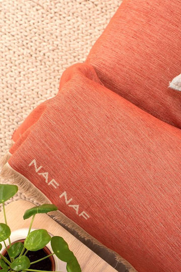 Naf Naf Four-Seater Sofa Throw Chenille 180x350cm Terra