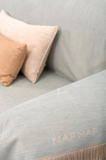 Naf Naf 358-26 Four-Seater Sofa Throw Chenille 180x350cm Mint