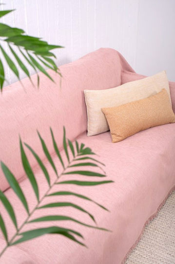 Naf Naf Naf Naf Four-Seater Sofa Throw Chenille 180x350cm Powder