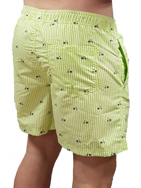 Jack & Jones Men's Swimwear Shorts Yellow with Patterns