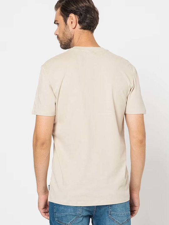 Only & Sons Only Sons Men's Short Sleeve T-shirt Beige