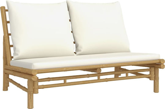 Garden & Outdoor Furniture Sets Living Room Set Pieces White Cream with Pillows