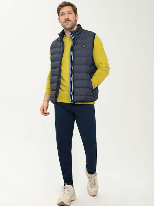 Volcano V-AUGUST Men's Quilted Gilet - Navy