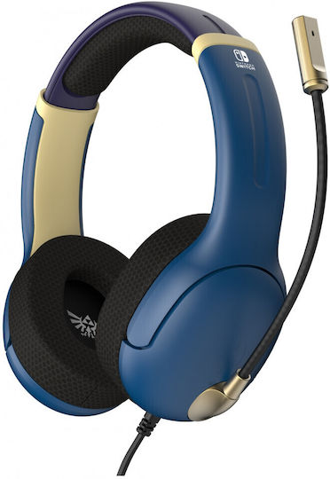 PDP Airlite Switch Over Ear Gaming Headset με σύνδεση 3.5mm Zelda: Hyrule Blue for Nintendo Switch
