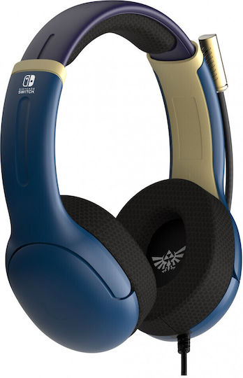 PDP Airlite Switch Over Ear Gaming Headset με σύνδεση 3.5mm Zelda: Hyrule Blue for Nintendo Switch
