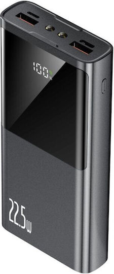 Tech-Protect PB13 Power Bank 20000mAh 22.5W με 2 Θύρες USB-A και Θύρα USB-C Power Delivery / Quick Charge 3.0 Γκρι