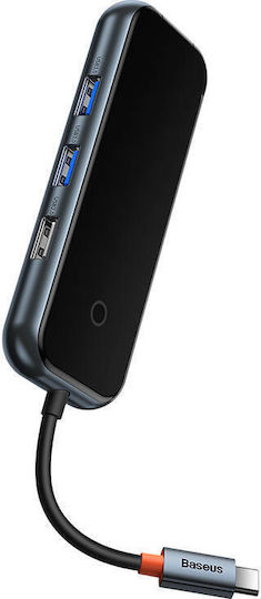 Baseus AcmeJoy Hub USB 4 Porturi USB 3.0 cu Conectare USB-C Ethernet