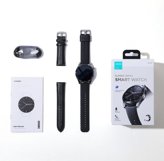 Joyroom Classic Series JR-FC2 47mm Waterproof Smartwatch with Heart Rate Monitor (Black)