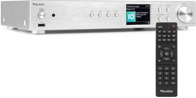 Audizio Adria Tabletop Radio Electric DAB+ with Bluetooth Silver