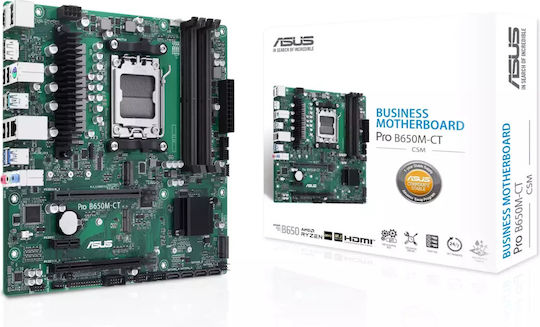 Asus Pro B650M-CT-CSM Motherboard Micro ATX με AMD AM5 Socket 90MB1EC0-M0EAYC