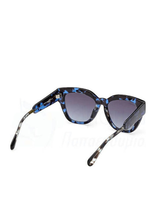 Max & Co Women's Sunglasses with Black Tartaruga Horn-Rimmed Frame and Gradient Lenses MO0059 55W