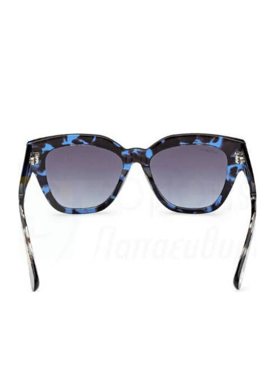 Max & Co Women's Sunglasses with Black Tartaruga Horn-Rimmed Frame and Gradient Lenses MO0059 55W