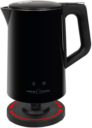 Profi Cook Βραστήρας 1.7lt 2200W Μαύρος