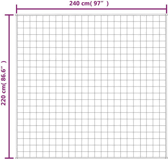vidaXL Κουβέρτα Βαρύτητας Υπέρδιπλη 220x240εκ. Ανοιχτό Κρεμ