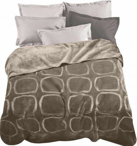 Linea Home Carre Silk Touch Super-Queen 220x240cm Beige