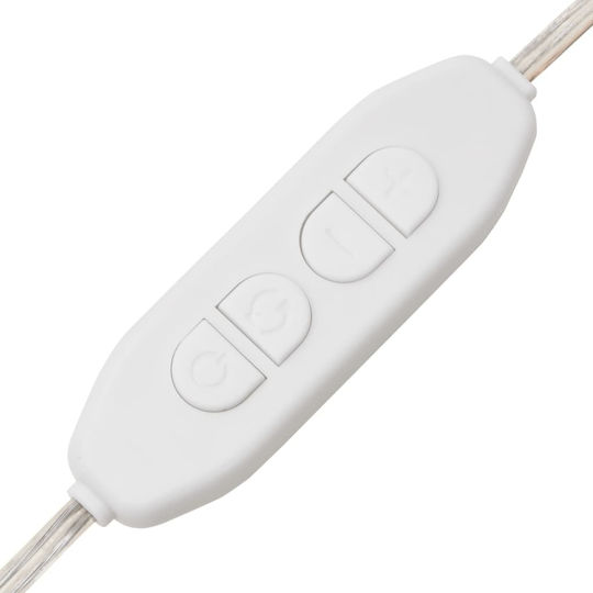 vidaXL Като Огледало за Стена с LED Осветление 40x60см 1бр