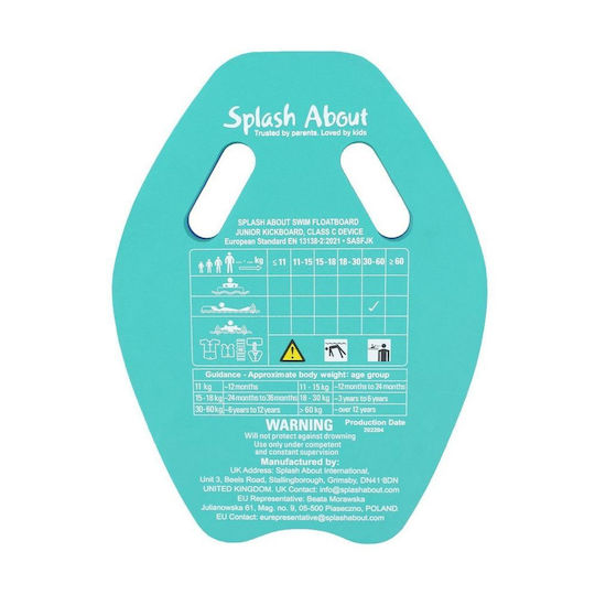 Splash About Schwimmbrett Mit Griffen 34x25cm Lila