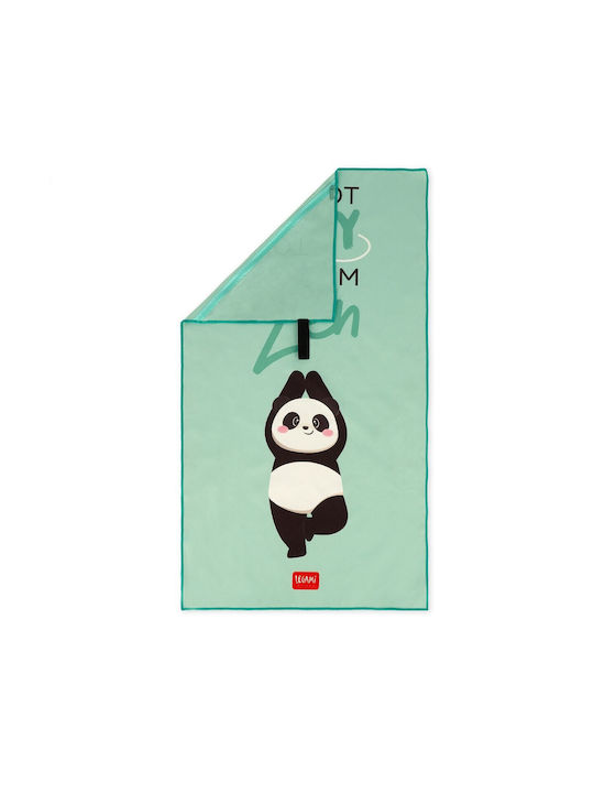 Legami Milano Panda Gymnastikhandtuch Grün 80x45cm