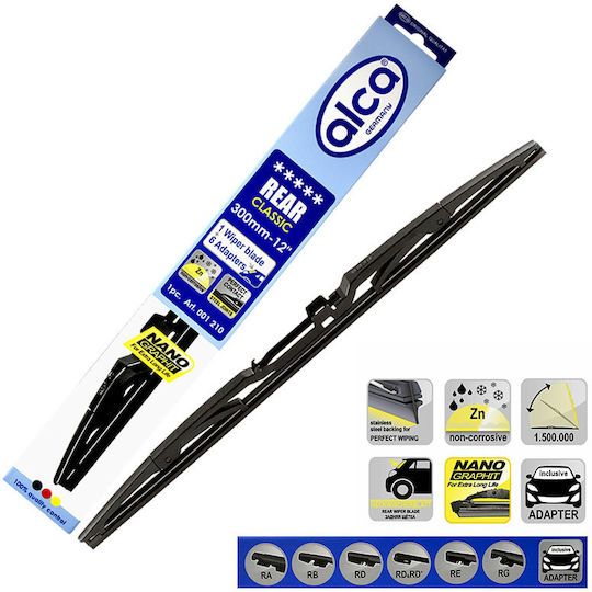Alca Rear Classic Ștergător Auto Spate 300mm pentru Ford B-Max / C-Max / Fiesta / Concentrare / Magazin online / Mondeo Renault Magazin online Logan Alfa Romeo Mito Chevrolet Captiva / Scânteie Dacia Lodgy / Magazin online Logan / Magazin online Sandero