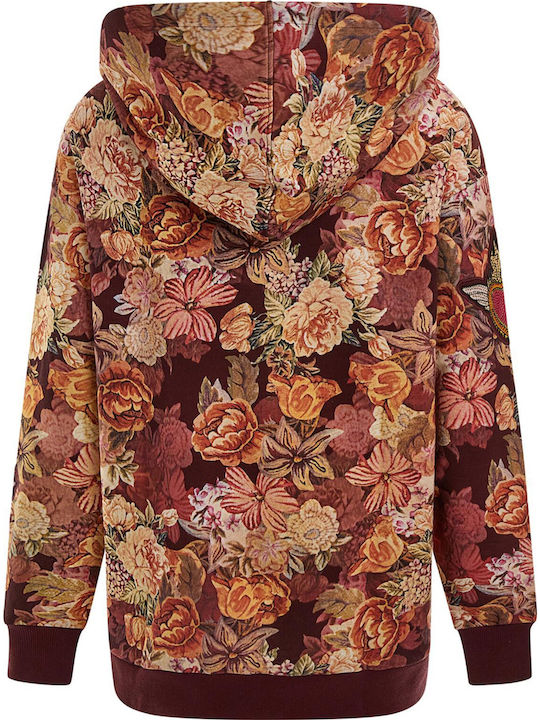 Damen Sweatshirt Kapuzen Mehrfarbig
